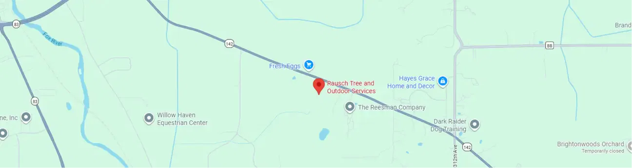 Rausch Tree and Outdoor Services Locations Map