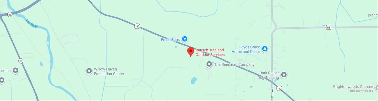 Rausch Tree and Outdoor Services Locations Map